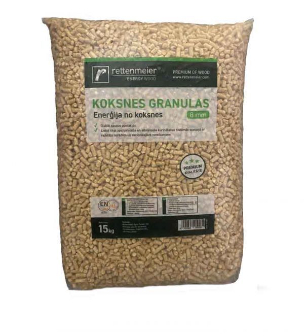 Premium klases skujkoku granulas